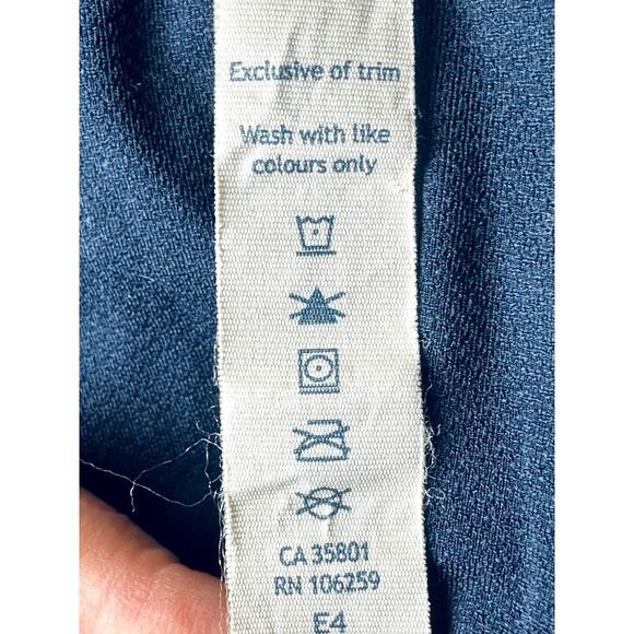 Lululemon Navy Full Zip Concealed Hood Lightweight Jacket Women's Size 6 - Picture 11 of 11